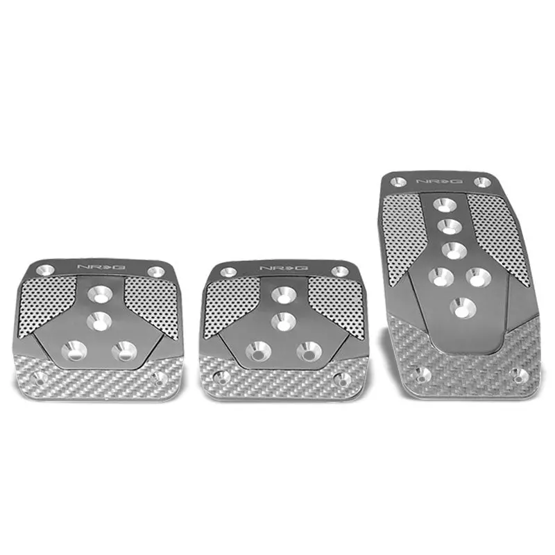 Nrg Nrg-Pdl-400Gm Brake/Gas/Clutch Manual Mt Race Foot Pedal Plates Cover Set 1