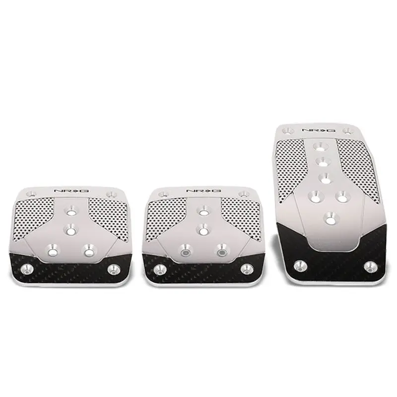 Nrg Nrg-Pdl-400Sl Brake/Gas/Clutch Manual Mt Race Foot Pedal Plates Cover Set 1
