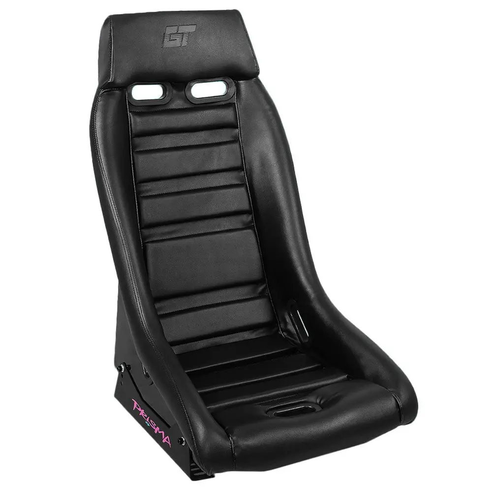 Nrg Pri-100Bk-Midnight (Gt Retro Series Prisma) Fixed Position Bucket Racing Seat W/Bottom Mount (Black) 1