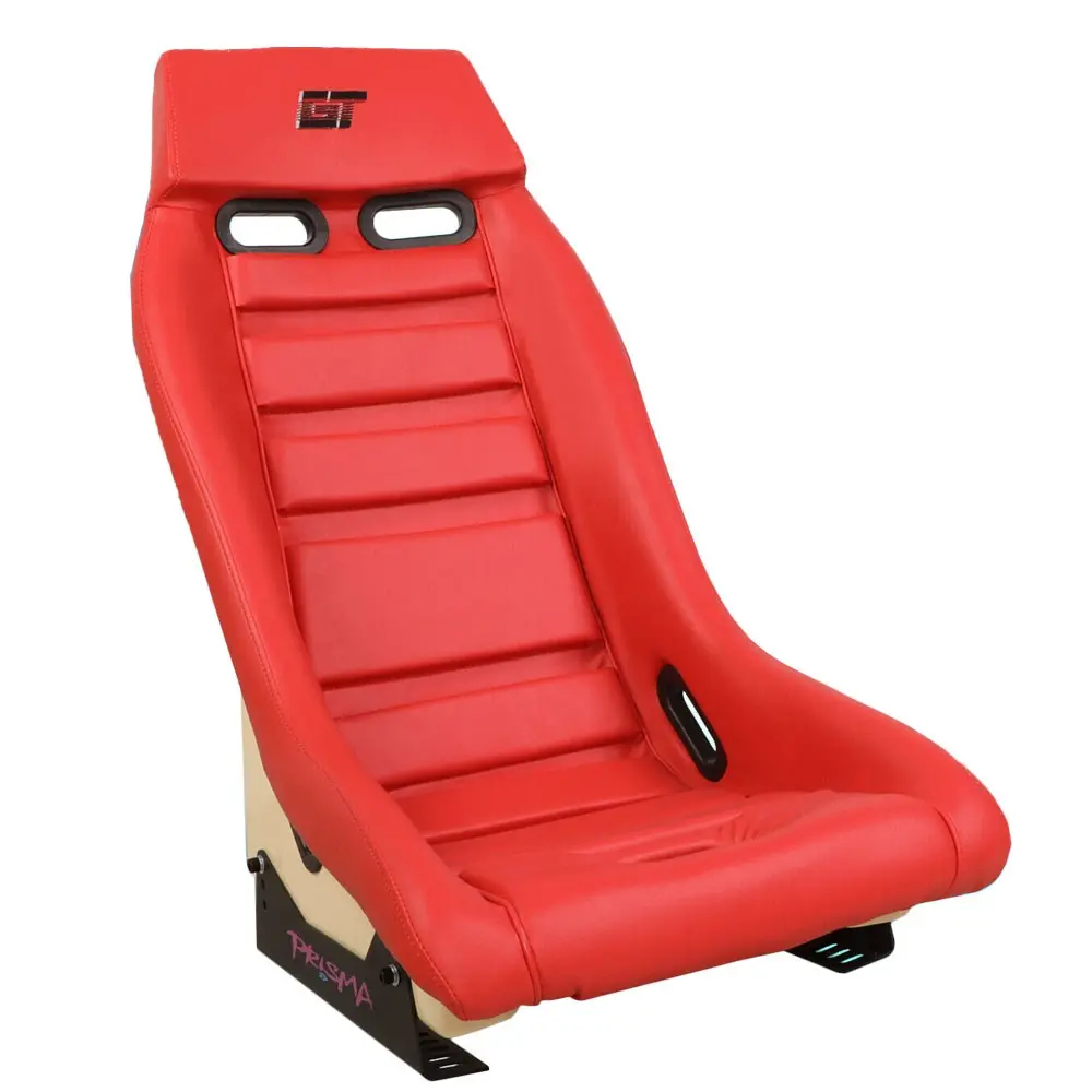 Nrg Pri-100Rd-Stardust (Gt Retro Series Prisma) Fixed Position Bucket Racing Seat W/Bottom Mount Red) 1