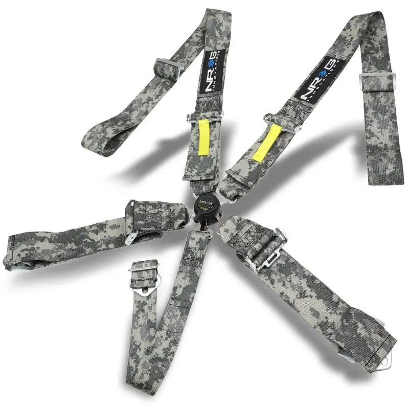 Nrg Sbh-Rs5pcdcamo-Gy 5-Point Cam Lock Digital Camo Sfi 16.1 Seat Belt Harness 1