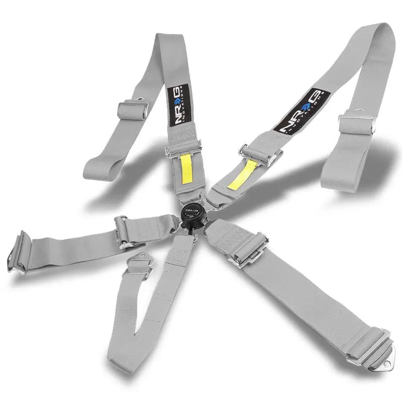 Nrg Sbh-Rs5pcgy 5-Point Cam Lock Grey Sfi Approved 16.1 Racing Seat Belt Harness 1