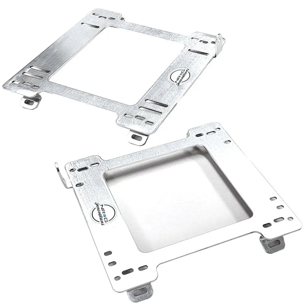 2X Nrg Stainless Steel Racing Seat Mount Bracket Adapter For 99-05 Miata Mx5 1