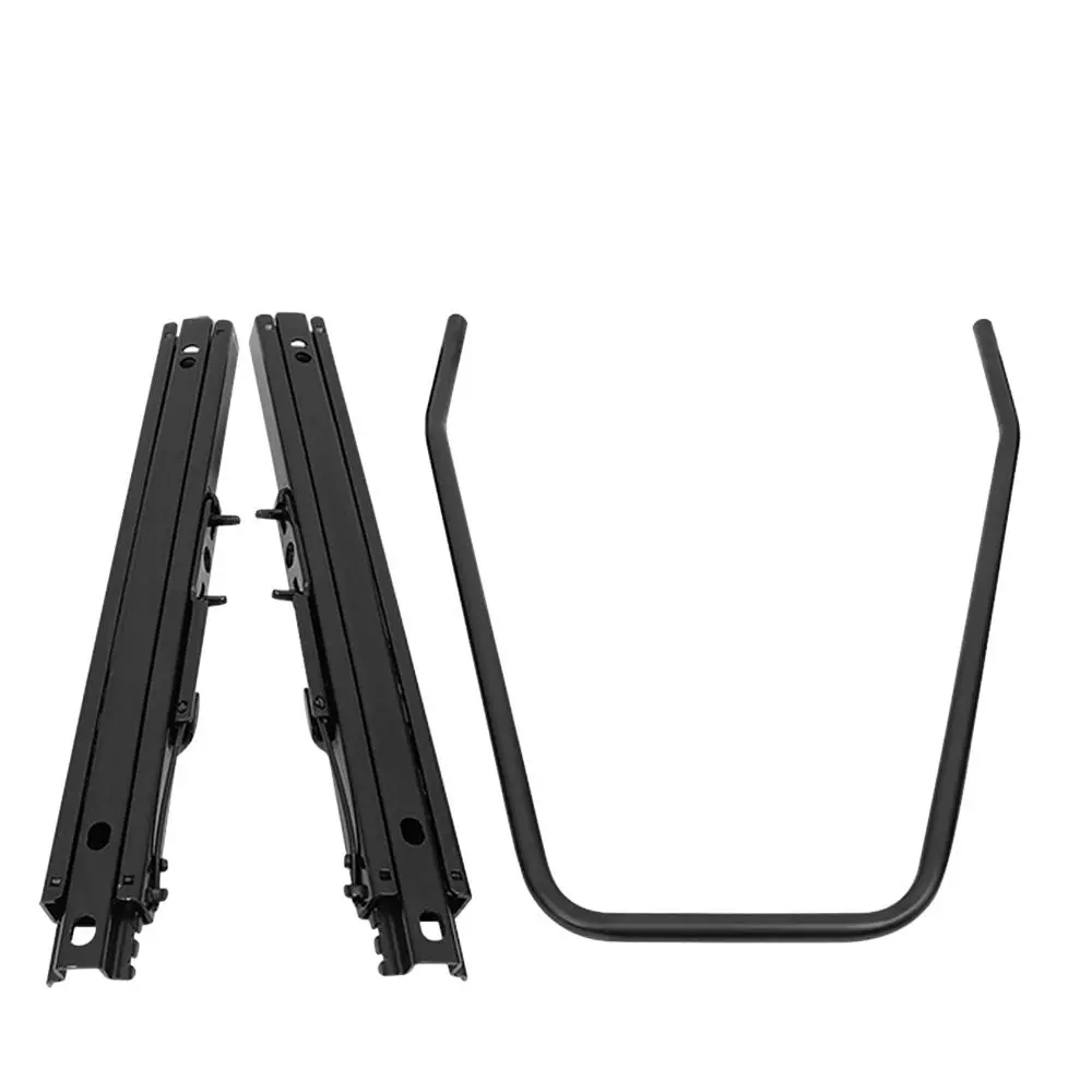 Nrg Sbr-001 Steel Powdercoated Black Dual Lock Aftermark Racing Seat Slider 1