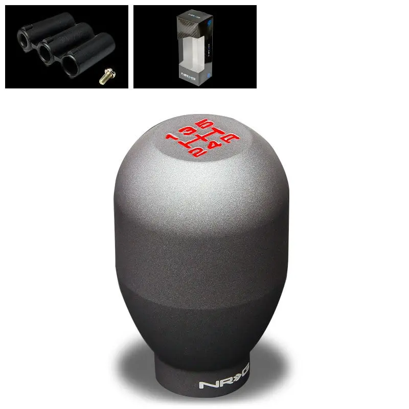 Nrg Innovations Gunmetal 5-Speed Pattern M8 M10 M12 Sk-100Gm Racing Shift Knob 1