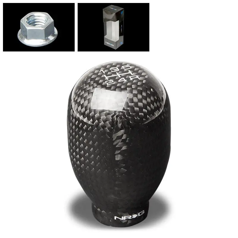 Nrg Black Carbon Heavy Weight 5-Speed 10Mm X 1.5 Sk-100Bc-2-W Racing Shift Knob 1