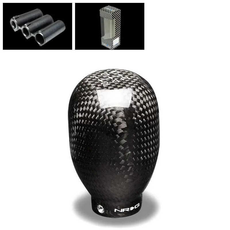 Nrg Black Carbon Fiber Heavy Weight M8 M10 M12 Sk-100Bc-W Racing Shift Knob 1