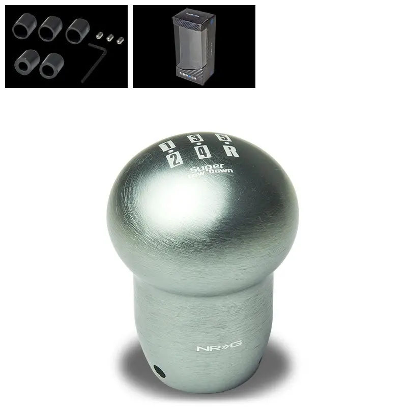 Nrg Gunmetal Super Low 5-Speed Manual M8 M10 M12 Sk-140Gm Racing Shift Knob 1