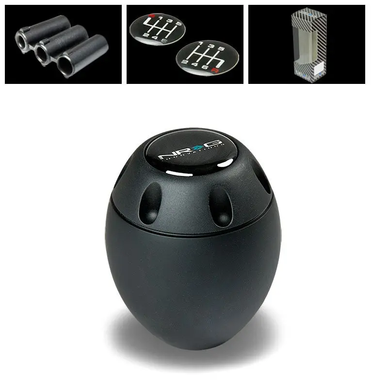 Nrg Innovations Black Type-M 5/6-Speed M8 M10 M12 Sk-150Bk Racing Shift Knob 1