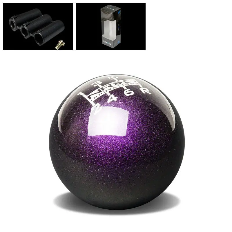Nrg Sk-300Gp-1-W Purple 6-Speed Pattern Ball Shift Knob W/M8 M10 M12 Insert 1