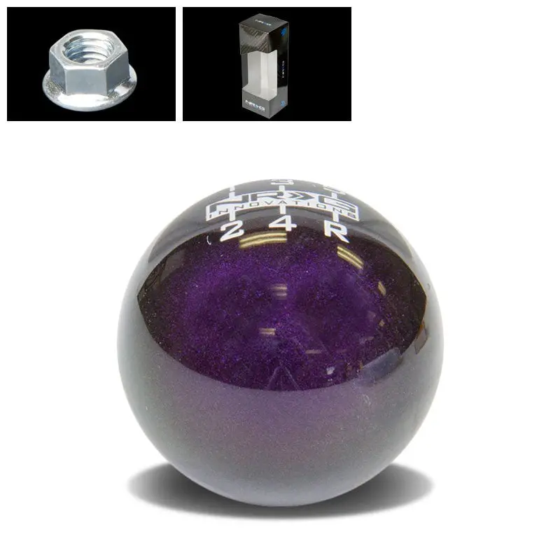 Nrg Sk-300Gp-2-W Purple 5-Speed Pattern Ball Shift Knob 10Mm X 1.5 Thread 1