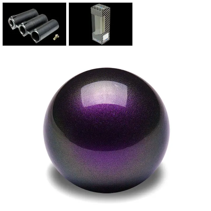Nrg Sk-300Gp Purple Clear Pattern Ball Shift Knob W/M8 M10 M12 Insert 1