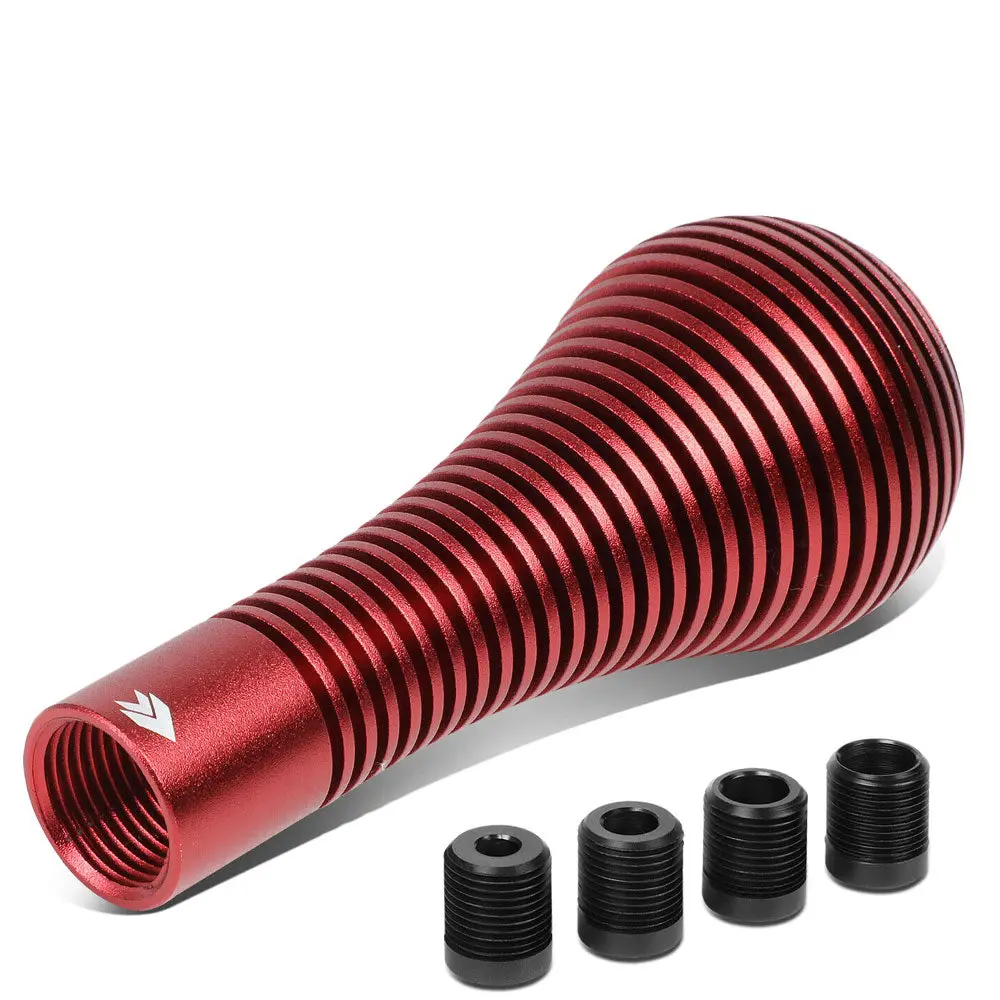 Nrg Universal Sk-701Rd Aluminum Red Anodized Heatsink Bubble Head Short Style Shift Knob 1