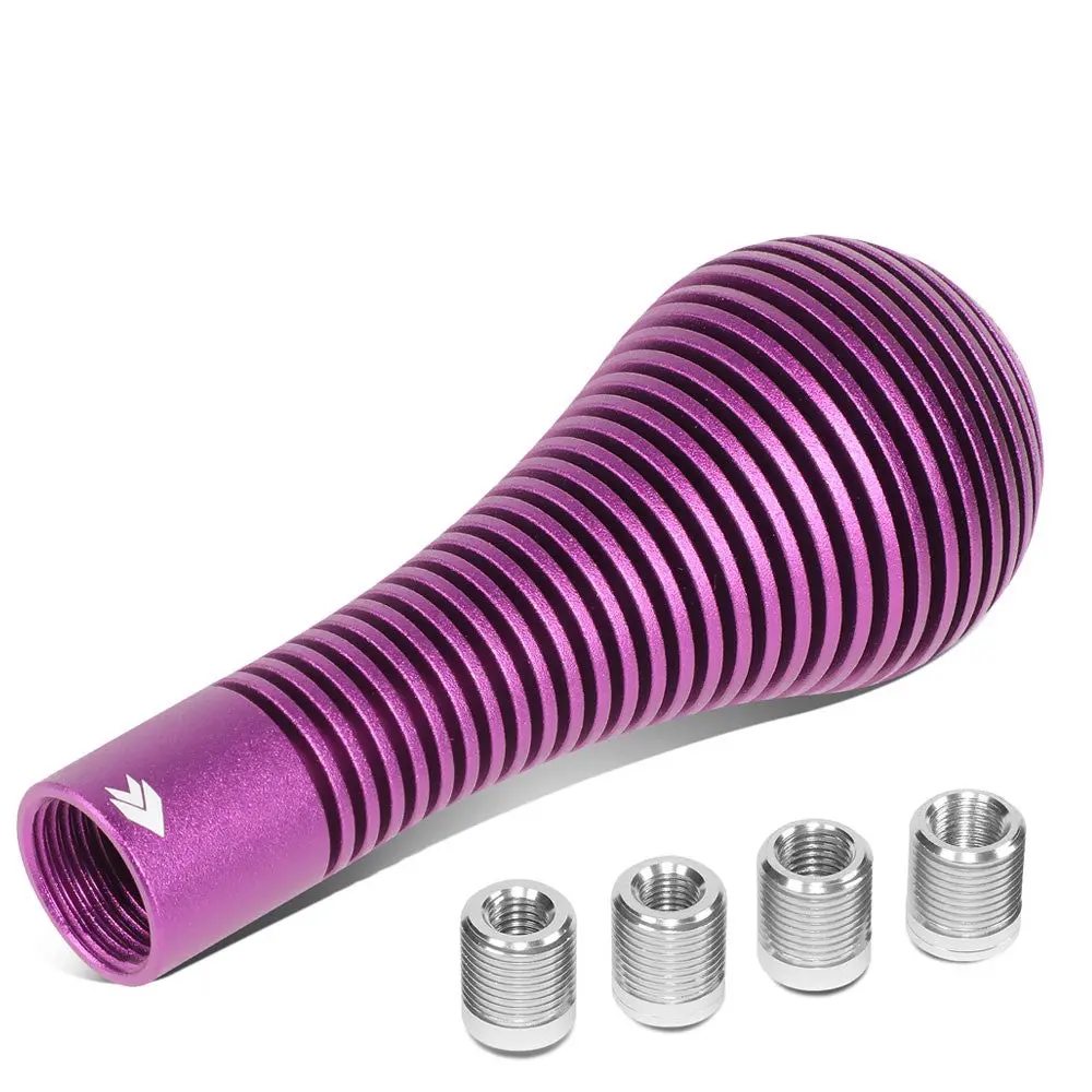 Nrg Sk-701Pp Heatsink Bubble Head Short Clear Pattern Mt Shift Knob (Purple Anodized / Uv Resistant) 1