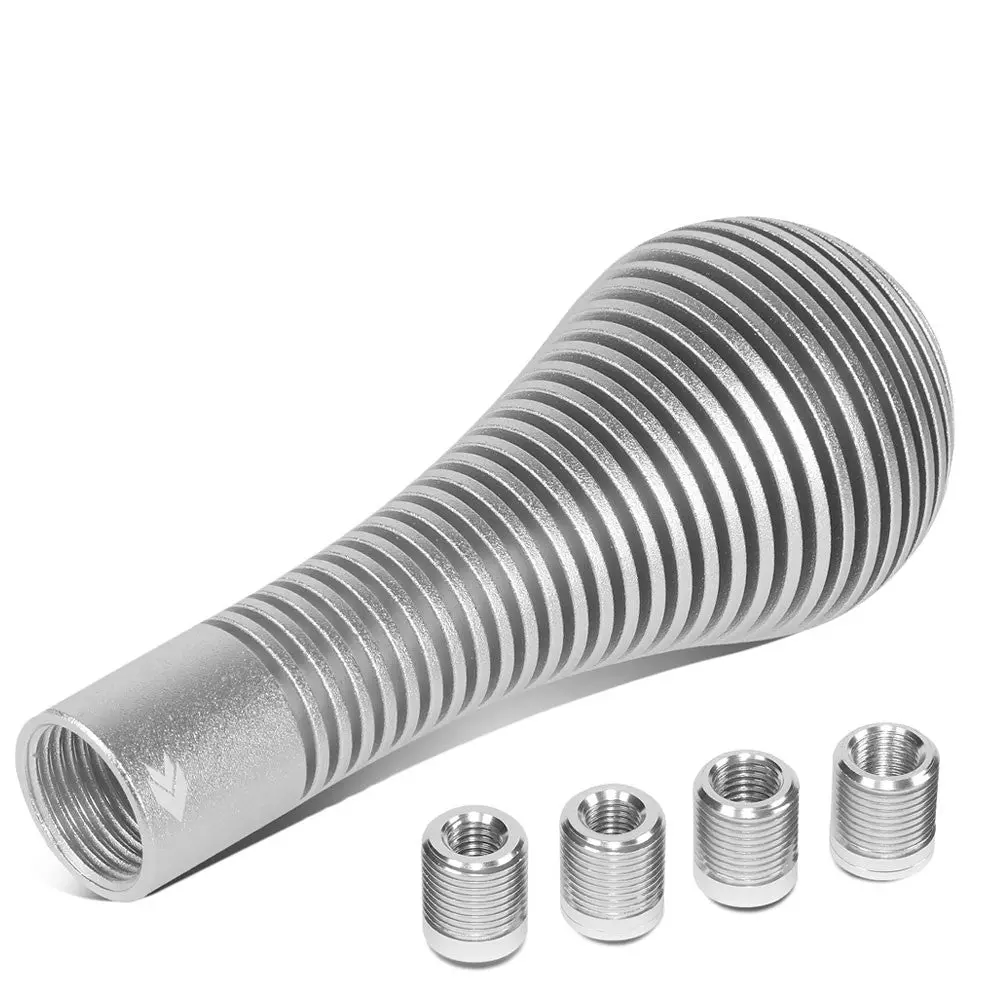 Nrg Sk-701Sl Heatsink Bubble Head Short Clear Pattern Mt Shift Knob (Silver Anodized / Uv Resistant) 1