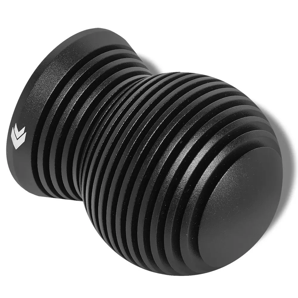 Nrg Universal Sk-702Bk Aluminum Black Anodized Heatsink Spheric Style Shift Knob 1