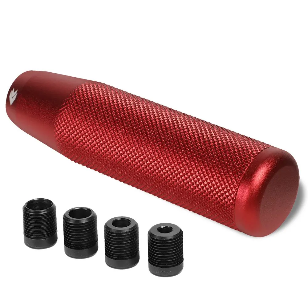 Nrg Universal Sk-800Rd Aluminum Red Anodized Long Stick Shift Knob 1