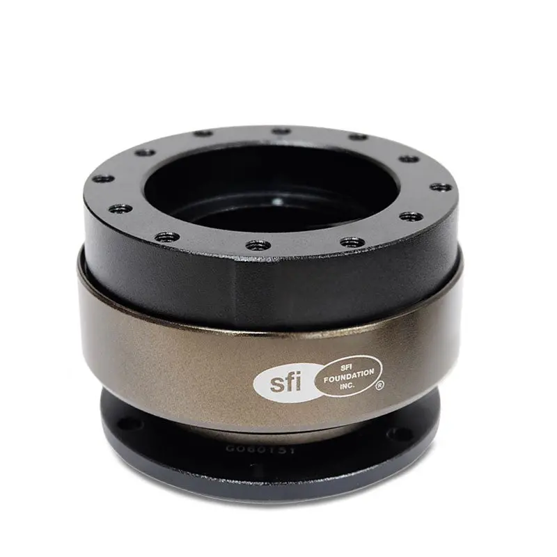 Nrg Black Body/Titanium Ring Gen 2.0 Steering Wheel Quick Release Adapter 6-Hole 1