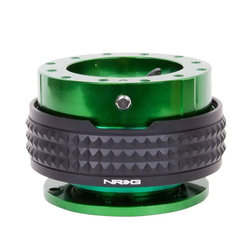 Nrg Green Body/Black Ring Gen 2.1 Steering Wheel Quick Release Adapter 6-Hole 1
