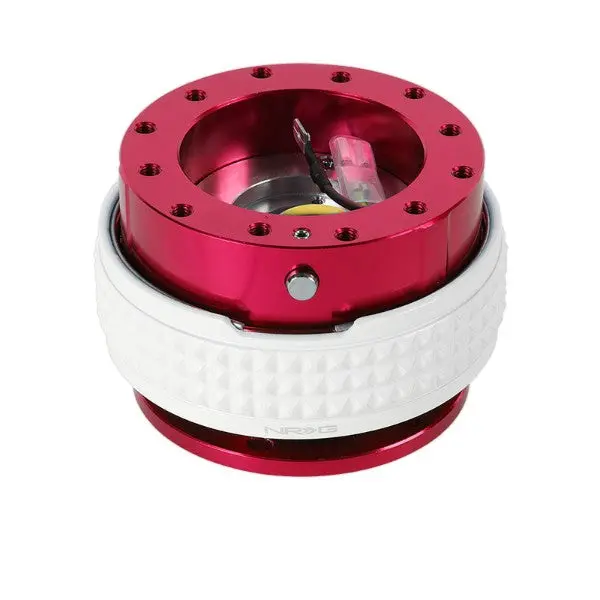 Nrg Red Body/Glow Ring Gen 2.1 Steering Wheel Quick Release Adapter 6-Hole 1