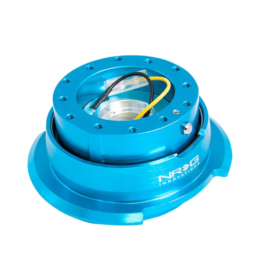 Nrg Srk-280Nb New Blue Body / Ring Gen 2.8 6-Holes Pattern Steering Wheel Quick Release Adapter 1