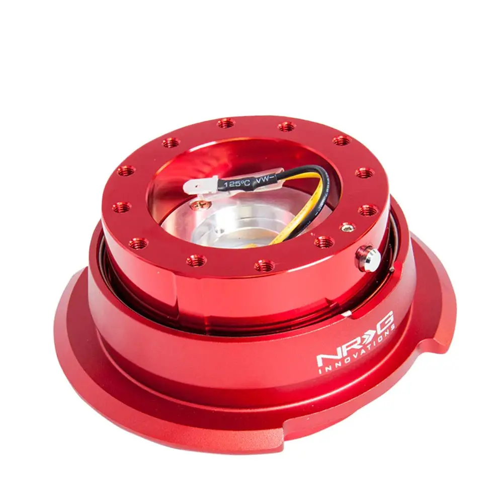 Nrg Srk-280Rd Red Body / Ring Gen 2.8 6-Holes Pattern Steering Wheel Quick Release Adapter 1