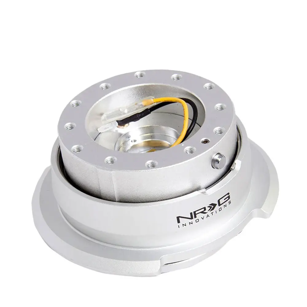 Nrg Srk-280Sl Silver Body / Ring Gen 2.8 6-Holes Pattern Steering Wheel Quick Release Adapter 1