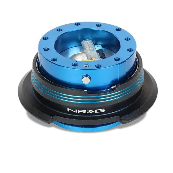 Nrg Blue Stripes/Blue Body Gen 2.9 6-Hole Steering Wheel Quick Release Adapter 1
