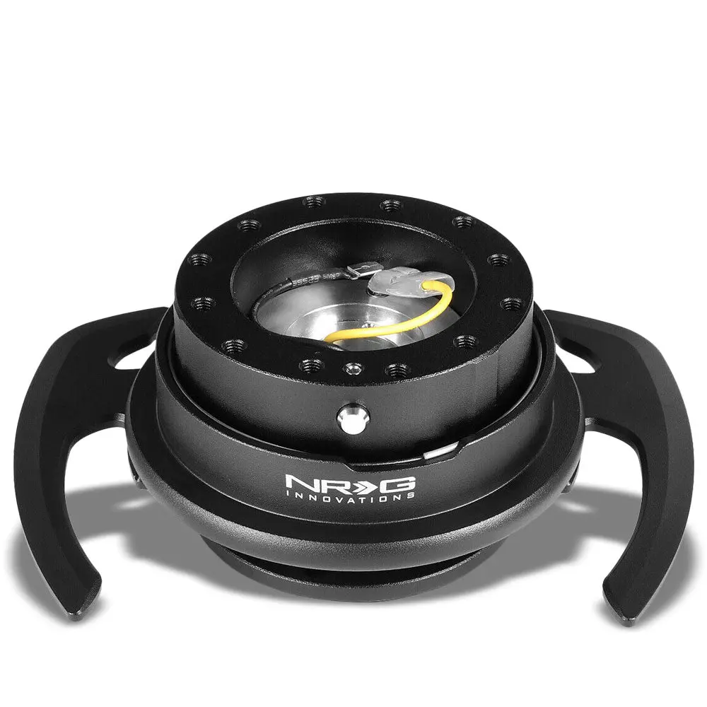 Nrg Srk-700Bk Gen 4.0 Aluminum Black Ring/Shift Steering Wheel Quick Release 1