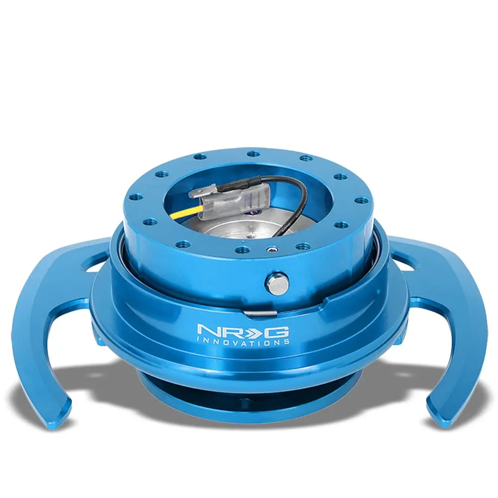 Nrg Gen4.0 Blue Anodized Aluminum Steering Wheel Quick Release Adapter Srk-700Bl 1
