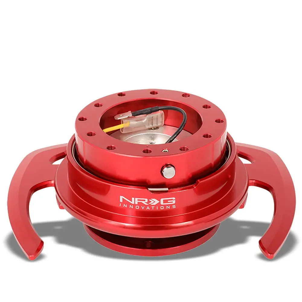 Nrg Gen 4.0 Red Anodized Aluminum Steering Wheel Quick Release Adapter Srk-700Rd 1