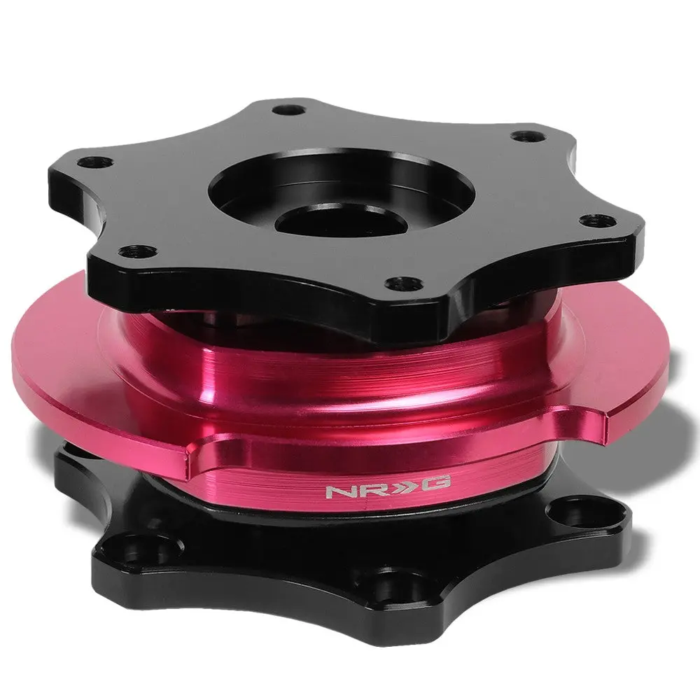 Nrg Srk-R200bk-Pk Sfi 42.1 Steering Wheel Quick Release Adapter Black/Pink Ring 1