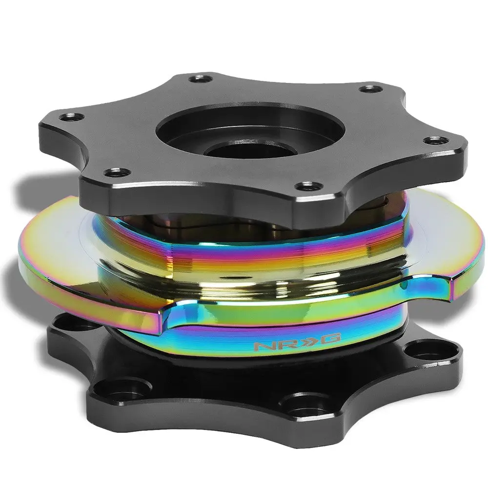 Nrg Srk-R200gm-Mc Sfi 42.1 Quick Release Adapter Gun Metal Core/Neo Chrome Ring 1