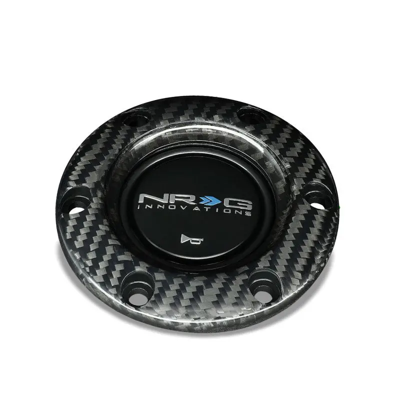 Nrg Str-001Bc Carbon Fiber 6-Bolt Steering Wheel Horn Button W/Ring Retainer 1