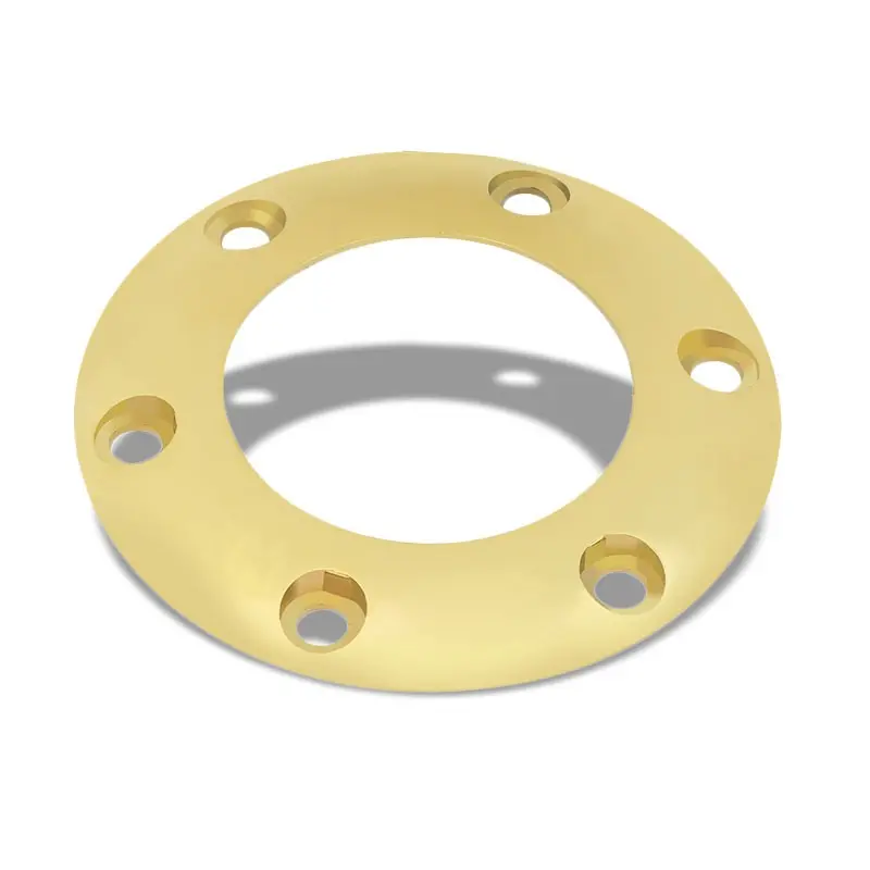 Nrg Str-001Cg Chrome Gold 6-Bolt Steering Wheel Horn Button Ring Retainer 1