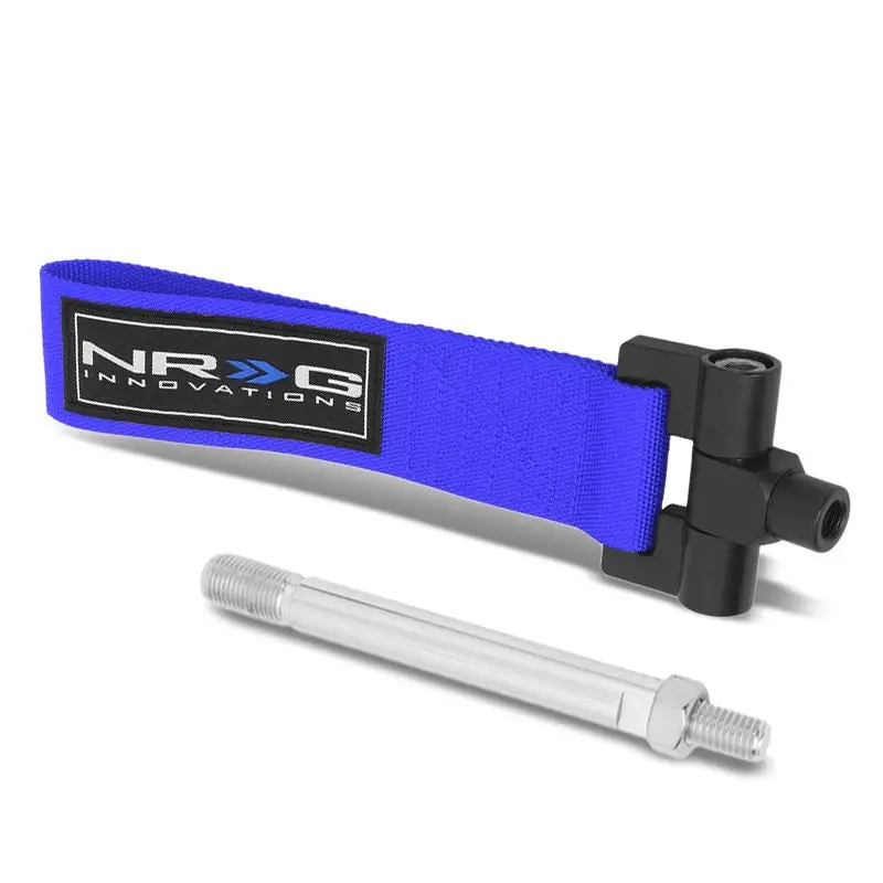 Nrg Blue Tow-122Bl Front/Rear Nylon Tow Strap Tow Hook Kit For 13-19 Subaru Brz 1
