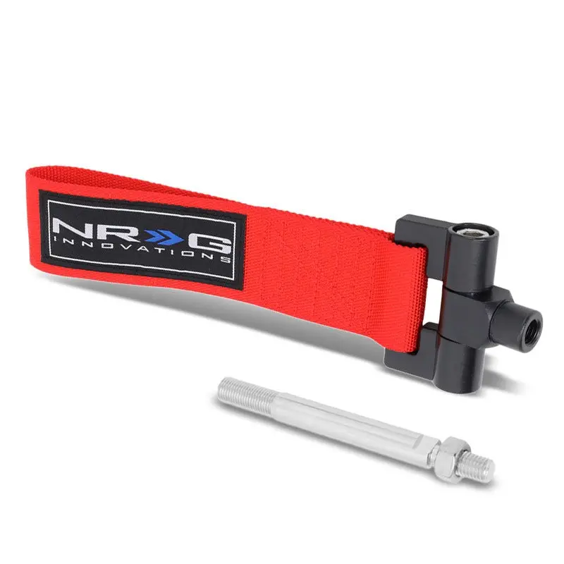 Nrg Red Tow-207Rd Front/Rear Nylon Tow Strap Tow Hook Kit For 02-07 Impreza Wrx 1