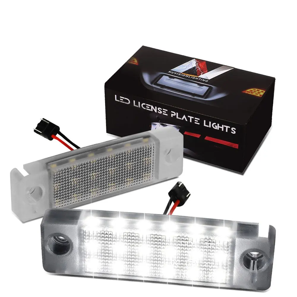 Nuvision Nvl-Lpl-006 White Led License Plate Light For 03-09 Gx470/96-22 4Runner/08-14 Land Cruiser/91-97 Previa/00-21 Sequoia/97-02 Sienna 1