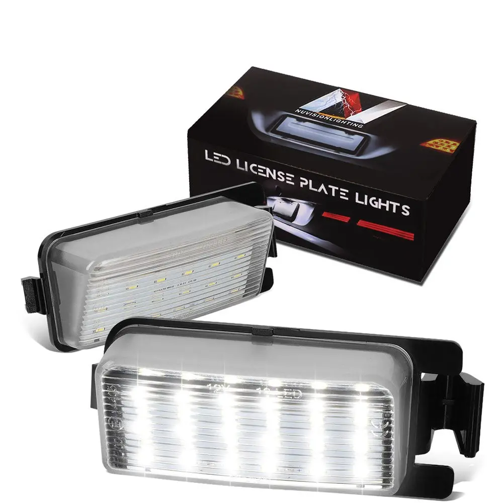 Nuvision Nvl-Lpl-015 White Led License Plate Light For 07+ Nissan Cube 350Z 370Z Gtr Sentra Leaf Versa/Infiniti G25 G35 G37 Q40 Q60 1