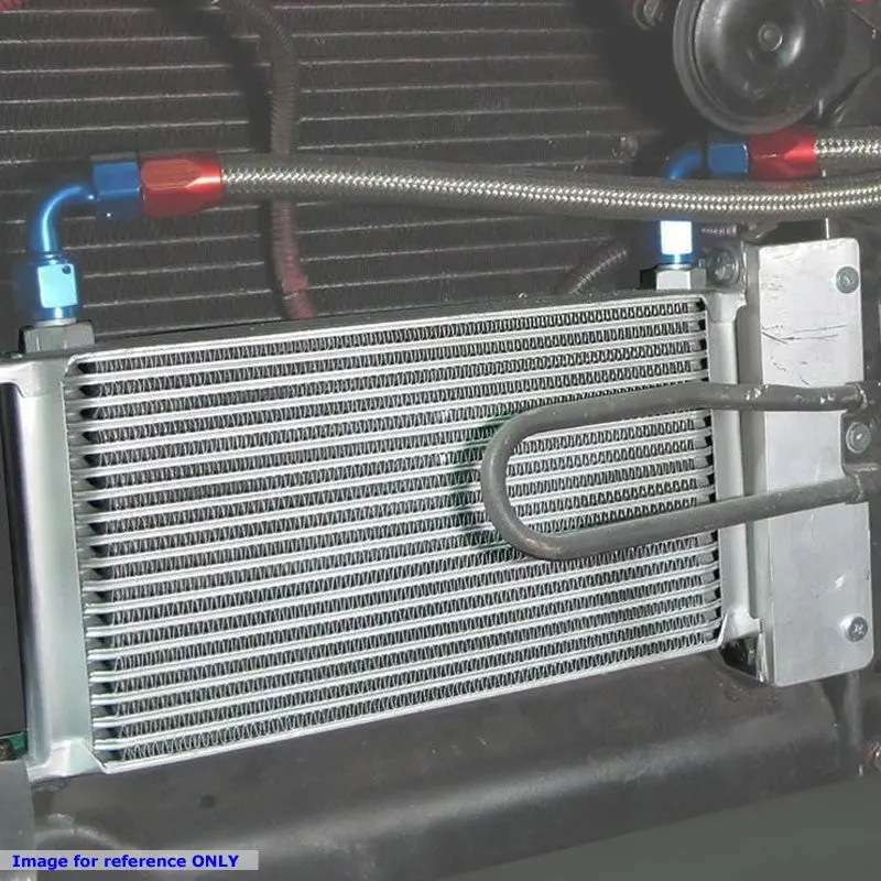 Silver Aluminum (10 An / 15 Row) High Performance Engine Transmission Oil Cooler 2