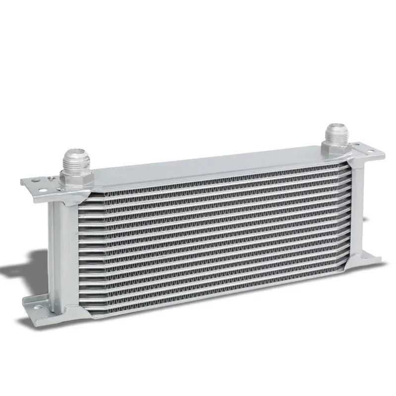 Silver Aluminum (10 An / 16 Row) High Performance Engine Transmission Oil Cooler 1