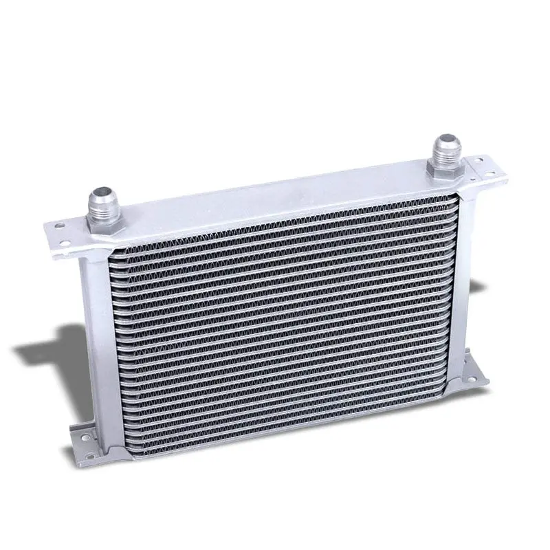 Silver Aluminum (10 An / 25 Row) High Performance Engine Transmission Oil Cooler 1