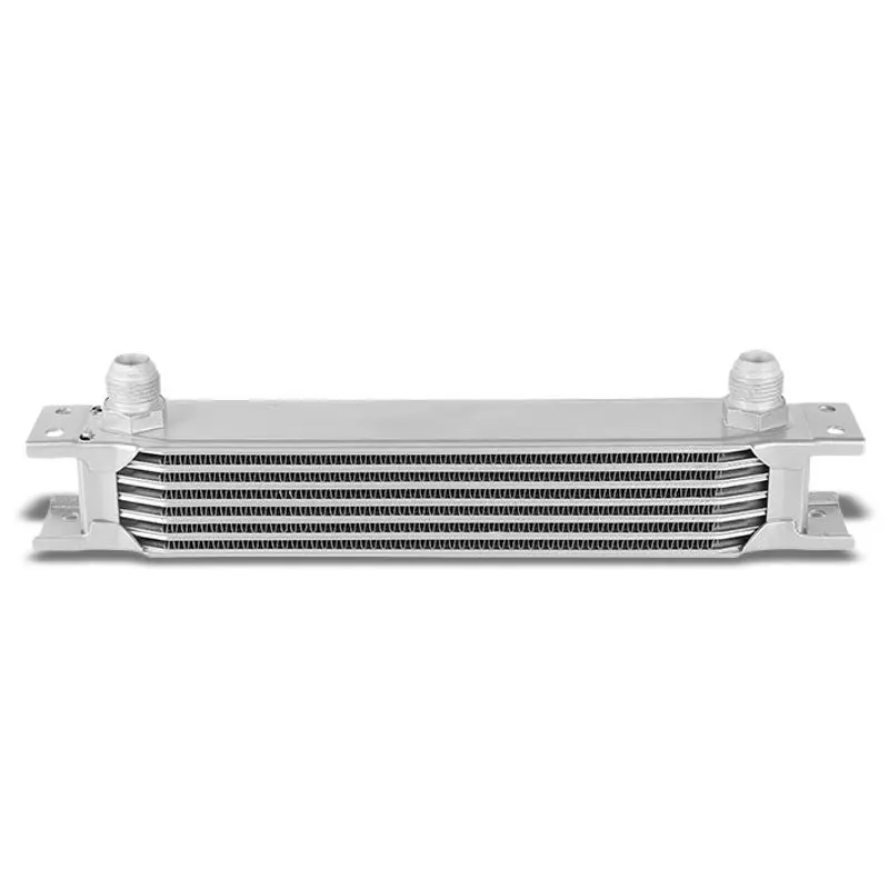 Silver Aluminum (10 An / 7 Row) High Performance Engine Transmission Oil Cooler 1