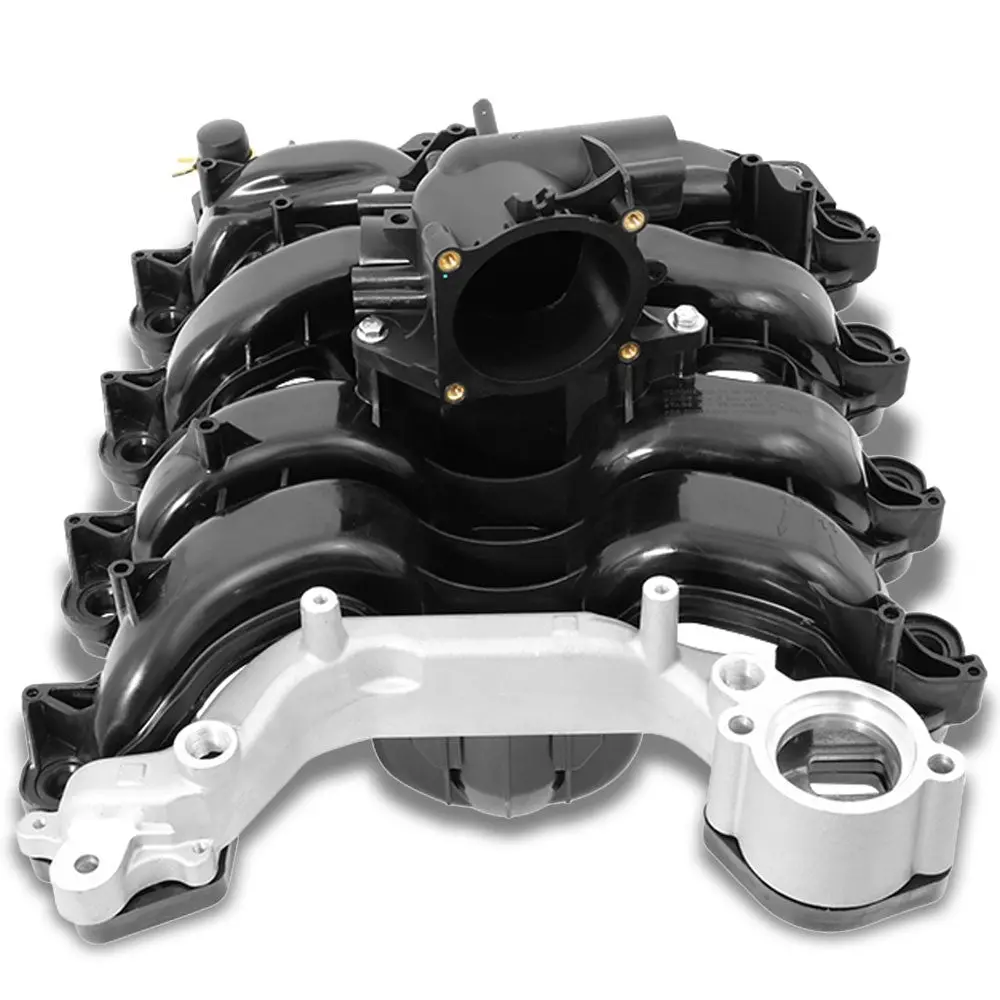 Black Abs Plastic Oe Intake Manifold For 09-14 Ford E-150/E-250 4.6L V8 Sohc 1