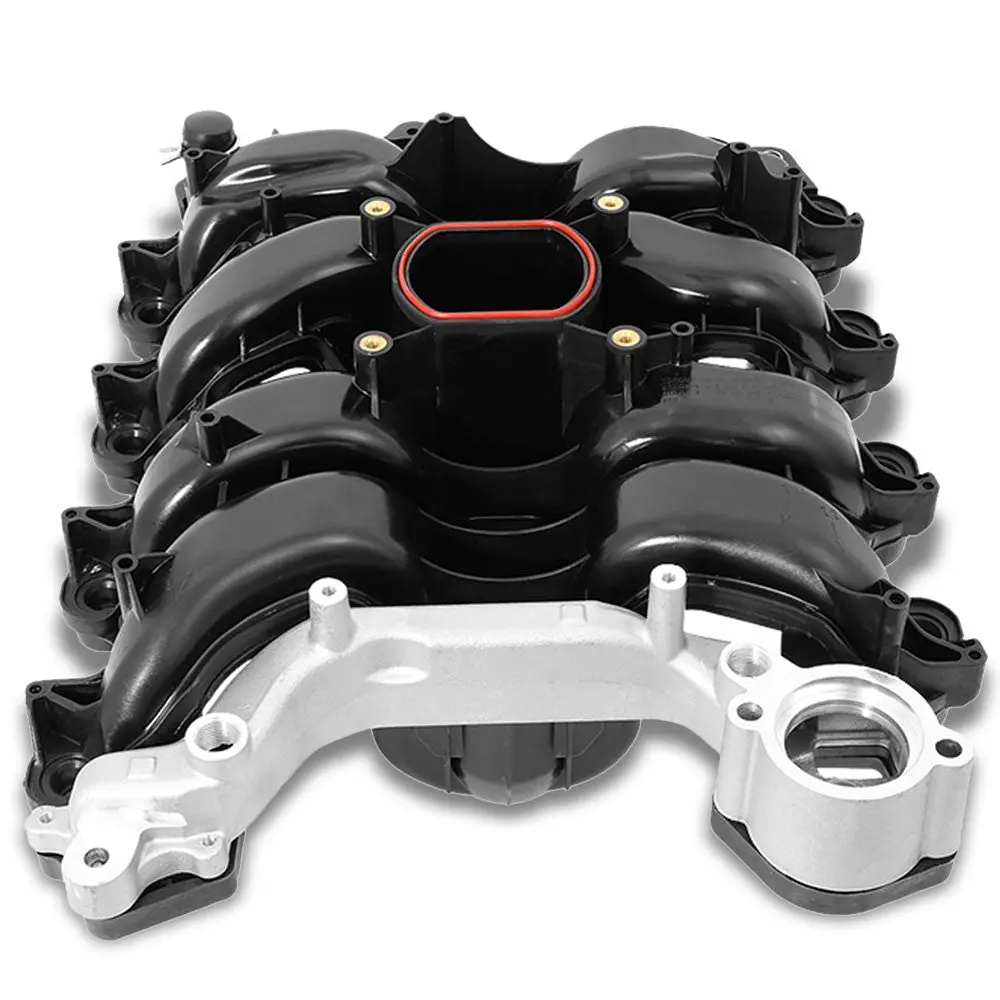 Black Abs Plastic Oe Intake Manifold For 01-11 Lincoln Town Car 4.6L V8 Sohc 1