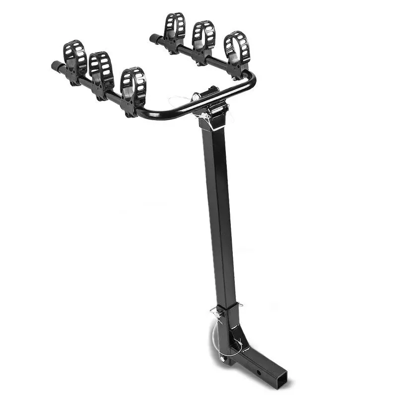 Black Adjust 35 Degree Tilt Fold-Up 2" Hitch Mount Bike Bicycle Carrier Holder 1