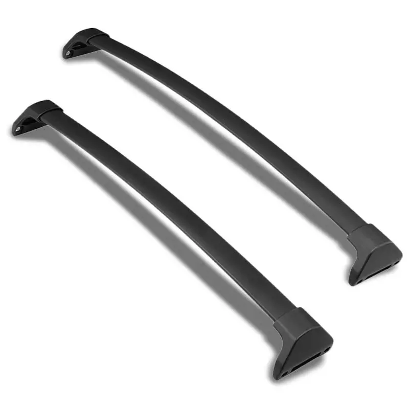 Black Aluminum Bolt-On Top Roof Rack Rail Cross Bar For 14-18 Acura Mdx 1