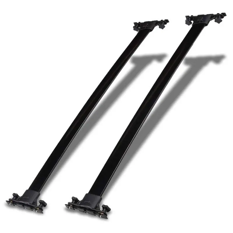 Black Aluminum Bolton Top Roof Rack Rail Cross Bar For 01-07 Highlander 1
