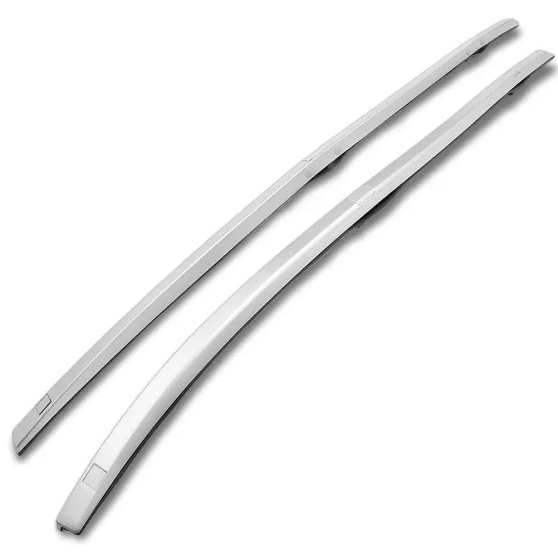 Silver Abs Plastic Bolt-On Top Roof Rack Side Bar For 12-16 Cr-V Lx 1