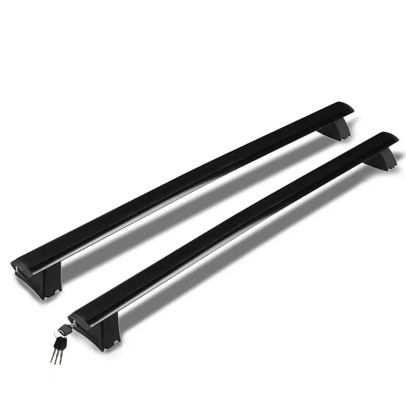 Black Aluminum Top Roof Rack Rail Cross Bar For 11-18 Grand Cherokee 1